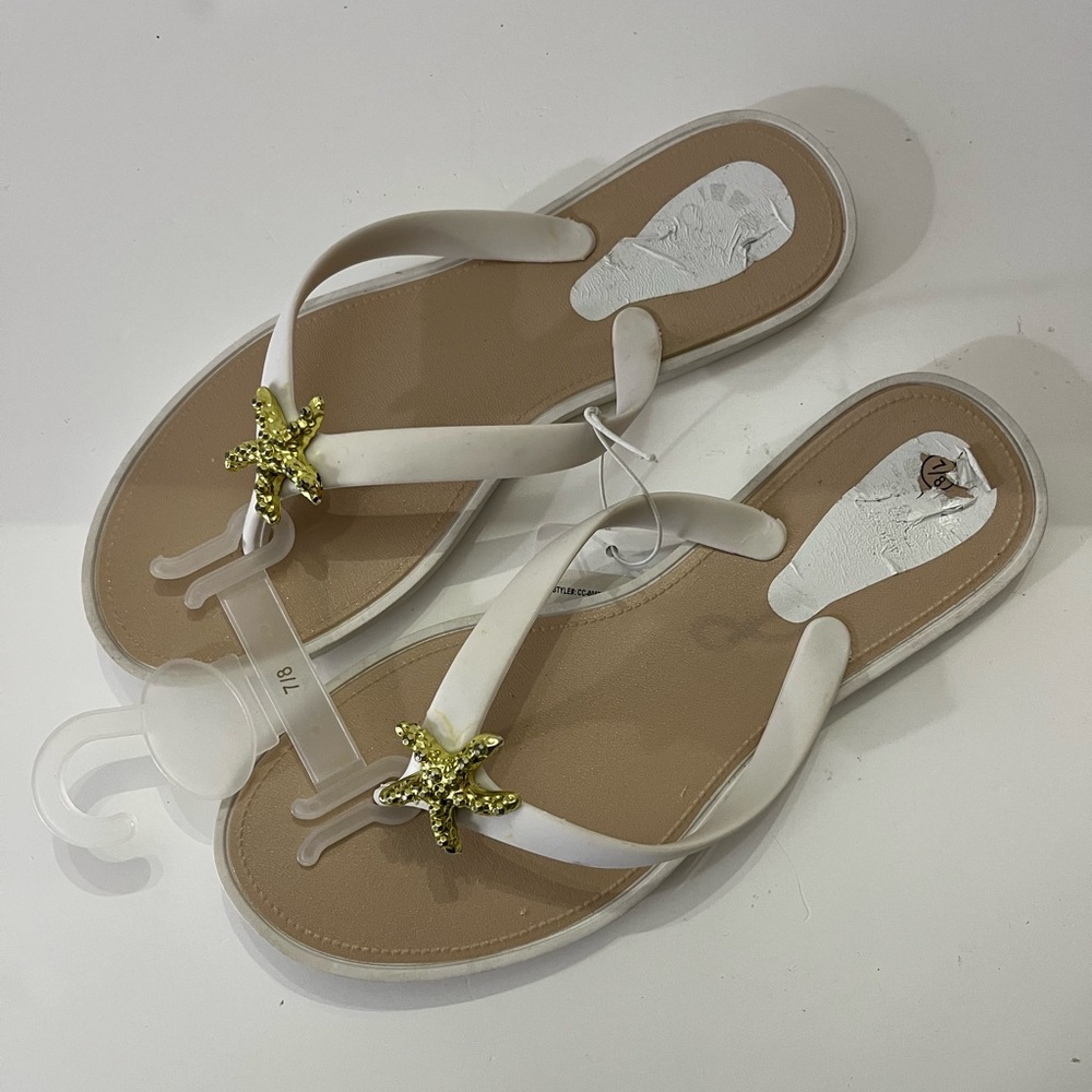 C&C California Women’s Sandals with Golf Starfish size 7-8 Perfect for a cruise